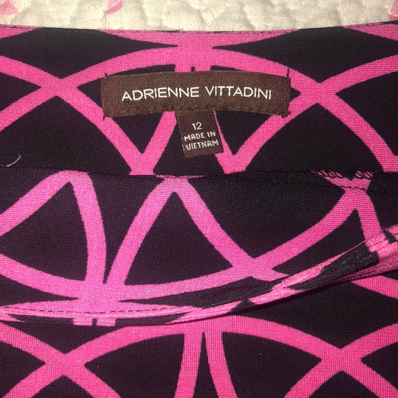 Adrienne Vittadini Black and Pink skirt 12 - Picture 2 of 4